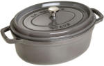 Staub La Cocotte | Cocotte öntöttvas főzőedény 37 cm | grafitszürke | ovális | öntöttvas (40509-369-0)