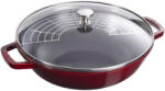 Staub Specialties | Wok üvegfedővel 30 cm | kerek | öntöttvas | gránátvörös (40511-466-0)
