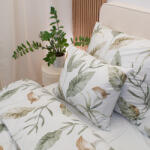 Takoy Pamut párnahuzat 50x70 cm zöld Cally fehér alapon