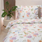 Takoy Svájci pamut szatén ágyneműhuzat-garnitúra 140x200 virágok Sima