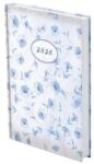 TopTimer Határidőnapló TOPTIMER Joy J021 A/5 napi fehér lapos Kék virág 3D 2026 (T021J-217) - fotoland