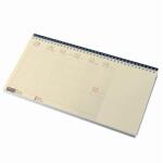 Realsystem Asztali naptár kép nélküli REALSYSTEM fekvő sárga lapos blokktömbös fekete 2026 (7942-11) - fotoland