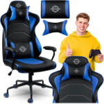 Sofotel Gamer szék Yasuo , ergonomikus , dönthető eco bőr , fekete és kék - Sofotel (2591)