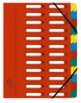 Exacompta Előrendező Exacompta 245x320 mm 24 részes ablakos karton piros (55245E) - argentumshop