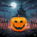 Windel Vidám Halloween Tök Fém Tároló 75g