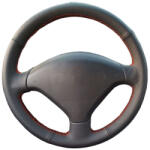  Peugeot 407 bőr kormányvédő - méretpontos, varrható kivitel (KVPE2B) - valtogomb