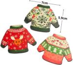  Nyomtatott dekorkarton - Karácsonyi pulcsik 3db/csomag - kosarbolt