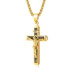 BeSpecial Colier inox crucifix 55 cm (CLR412)