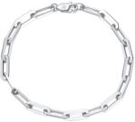 BeSpecial Bratara argint 925 placata cu rodiu, 18 cm, 4, 5 mm, tip agrafa (BRR156)