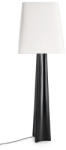 Bizzotto Lampadar metal negru bumbac alb Tripura Ø46x151h (0828225)