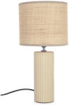 Bizzotto Veioza ceramica bej textil natur Adhara Ø20, 5x42h (0828167)