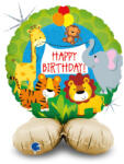  Happy Birthday Jungle fólia lufi talppal 41 cm (GBBGK80001) - csucsajandek