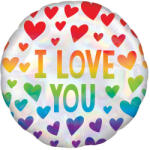  I love You Rainbow fólia lufi 43 cm (DPA4048875) - csucsajandek