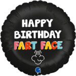  Happy Birthday Fart Face fólia lufi 46 cm (GBBG78087) - csucsajandek