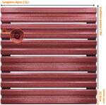 Top Profil Sistem Sipca Metalica Orizontala Pentru Gard Finisaj Structurat Caramiziu Ral 3009 80 cm (22354)