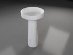 Eweca Lavoar freestanding Eternity, rotund, alb, din compozit, 48 x 48 x 85 cm, Eweca (PDSZ3006TF003)