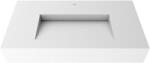 Eweca Lavoar suspendat Recall, dreptunghiular, din compozit, alb mat, 80 x 48, 2 x 15, 2 cm, Eweca (ARTT1013)