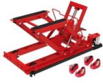  hidraulikus motorkerékpár és quad emelő, 400kg, 4db hevederrel (T66751-CE)