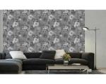 DIMEX ART Tapet vlies de lux patchwork floral gri