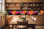 DIMEX ART Fototapet pentru bucătărie - explozie de pulbere colorată 420 x 60 cm