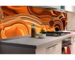 DIMEX ART Fototapet pentru bucătărie - bronz crom lichid 180 x 60 cm