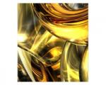 DIMEX ART Fototapetă vlies abstract auriu 225 x 250 cm