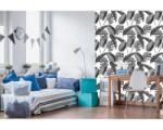 DIMEX ART Tapet vlies de lux frunze exotice gri