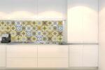 DIMEX ART Fototapet pentru bucătărie - plăci galbene 180 x 60 cm