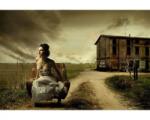 DIMEX ART Fototapetă vlies fată într-un fotoliu 375 x 250 cm