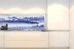 DIMEX ART Fototapet pentru bucătărie - ceață printre copaci 180 x 60 cm