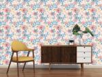 DIMEX ART Tapet vlies de lux hibiscus colorat