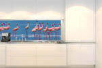DIMEX ART Fototapet pentru bucătărie - flamingo 180 x 60 cm