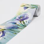 DIMEX ART Bordură autocolantă din vlies flori acuarelă 15 cm x 5 m