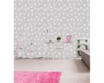 DIMEX ART Tapet vlies de lux model floral roz gri