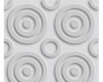 DIMEX ART Tapet vlies de lux cercuri retro gri 3d