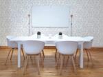 DIMEX ART Tapet vlies de lux ornament albastru-alb