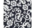 Patifix Folie autocolantă flori alb-negru - lățime 45 cm
