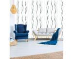 DIMEX ART Tapet vlies de lux linii ondulate turcoaz