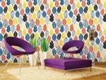 DIMEX ART Tapet vlies de lux frunze colorate