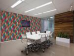DIMEX ART Tapet vlies de lux mozaic colorat de frunze