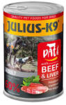 Julius-K9 | Felnőtt kutyáknak | Konzerv | Marha és máj pástétom - 400 g