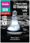 Arcadia | 2nd Generation Mini D3 UV Basking Lamp | UVB napozó és melegítő izzó D3-vitaminnal nappali hüllők számára - 80 W