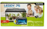 AQUAEL | Leddy Plus 75 Day&Night | komplett akváriumszett - fekete, 105 l, 75 × 35 × 40cm