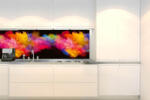 DIMEX ART Fototapet pentru bucătărie - explozie de pulbere colorată 180 x 60 cm