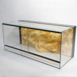 Pet King 120 x 50 x 50 cm | Prémium minőségű terrárium | 3D sziklaháttérrel