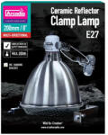 Arcadia | Reflector Clamp Lamp with Ceramic Holder | Hőálló világítótest kerámiafoglalattal hüllők terráriumába - 250 W/200 mm