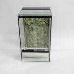 Pet King 40 x 40 x 60 cm | Prémium minőségű terrárium | 2D sziklaháttérrel