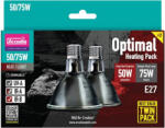 Arcadia | Optimal Heating Pack | Kétfokozatú hő- és fényforrás csomag nappali hüllők számára - 50 W + 75 W