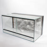 Pet King 100 x 50 x 50 cm | Prémium minőségű terrárium | 3D sziklaháttérrel