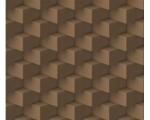 DIMEX ART Tapet vlies de lux cuburi 3d maro orizontale